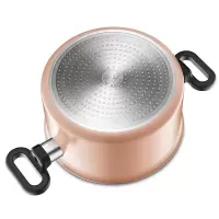 粉色 苏泊尔(SUPOR)汤锅家用加厚趣彩不粘锅小奶锅泡面锅 燃气灶磁炉通用