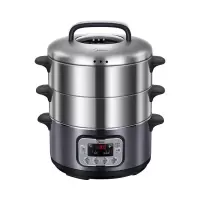 [银灰色] 美的蒸锅家用多功能电蒸锅大容量自动断电蒸笼蒸菜