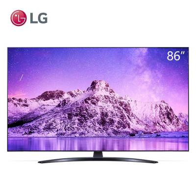 官方LG 86UP8100PCB 86英寸4K超清语音遥控液晶平板网络电视机 85 黑色 官方标配