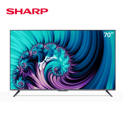 Sharp/夏普70英寸4K高清网络智能平板液晶电视机 黑色 官方标配