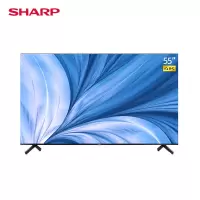 夏普(SHARP)55英寸 4K高清智能WIFI支持语音全面屏平液晶平板电视机 55英寸