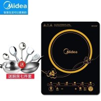 美的电磁炉Midea/美的 电磁炉家用触摸屏电池炉灶 黑色