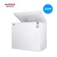 Aucma/澳柯玛 冰柜家用小型节能商用卧式冷藏冷冻冷柜 白色
