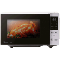 美的微波炉蒸烤箱家用全自动光波炉平板小型智能家电 20L
