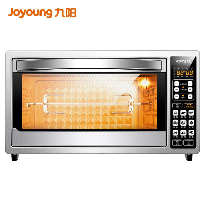 九阳(Joyoung)电烤箱家用烘焙多功能全自动小蛋糕烤箱38升大容量 银色