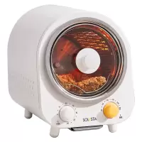九阳独奏滚筒烤箱家用烤串机电烤箱烘焙多功能全自动小型迷你烤箱 白色