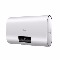 美的电热水器50升超薄3200W双胆速热电家用小型扁桶32智能家电 极地白50升