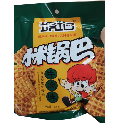 琥珀小米锅巴牛肉味100g