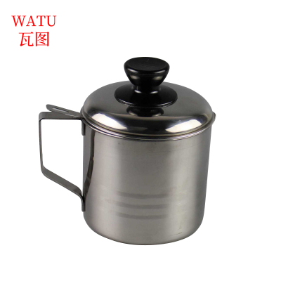 瓦图(WATU) 不锈钢油杯 12.5*11.2cm 带过滤网杯 滤油滤果渣等滤渣杯