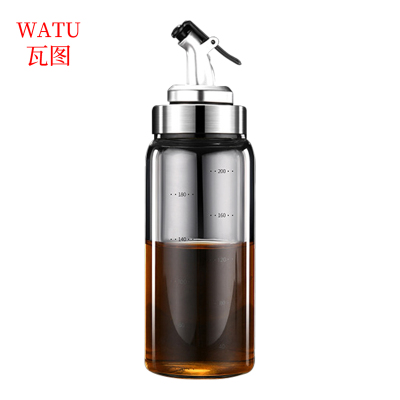 瓦图(WATU) 200ml 厨房用品玻璃油壶  18*5.5cm 2个装