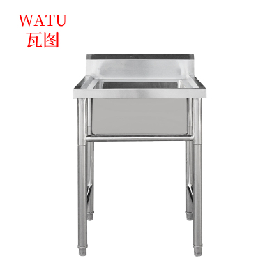 瓦图(WATU) 单眼水池 不锈钢单盆水槽 单星水池 100*70*80cm 1台装