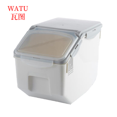 瓦图(WATU) 密封储米箱 30斤密封防潮米桶厨房米缸 36.3*19.5cm 2个装