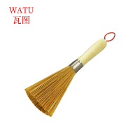 瓦图(WATU) 竹锅刷 天然竹制洗锅刷 洗鍋洗碗竹刷 25cm 2个装