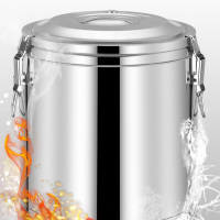 瓦图 不锈钢桶带盖 带卡扣 凉茶桶 保温桶 密封桶 带水龙头30L 1个装