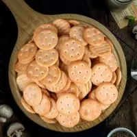 小奇福饼干雪花酥专用dly烘焙材料台湾风味盐岩小圆饼干整箱