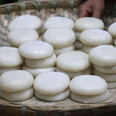 贵州特产小吃糍粑 纯糯米手工糍粑驴打滚白糯米团红糖粑粑年糕 30个糍粑(免费送黄豆粉)