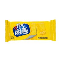 闲趣 韧性饼干 自然清咸原味90g