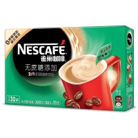 雀巢（Nestle）咖啡 速溶 2合1 无蔗糖 微研磨 冲调饮品 30条330g 倪妮同款
