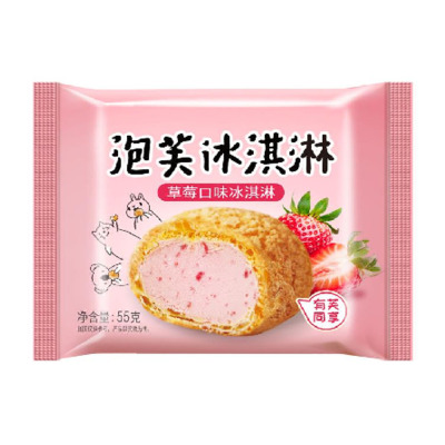 大桥道泡芙冰淇淋(草莓)12袋