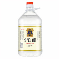 山西特产纯粮食白醋凉拌调味香醋桶装食用家用醋批发洗脸泡脚除垢 9度白醋[4500ml]