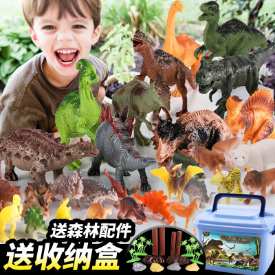 儿童软胶恐龙玩具侏罗纪霸王龙模型育儿宝,Yu Er Bao仿真迅猛龙帝王暴王龙多款