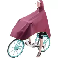 雨衣电动车雨披电动车摩托车单双人加大加厚自行车雨衣男女士学生 自行车专用 红色