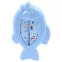婴儿洗澡测水温度计宝宝水温表新生儿童浴盆温度计水温卡 蓝色水温计