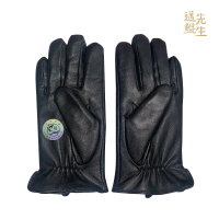 冬季黑色防寒羊皮皮手套(男款)G-005常规款手套