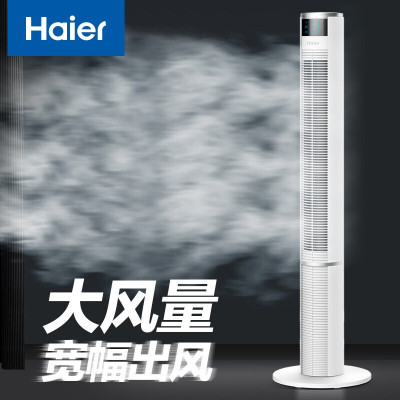 海尔(Haier) 电风扇家用灭蚊塔扇遥控定时落地扇轻音摇头无叶风扇立式电扇空气循环 FZY0901