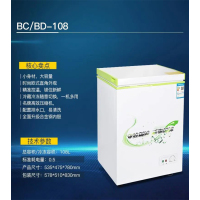 先科冰柜BC/BD-108 单温家用小型保鲜冷藏冷冻两用大容量108L(纯白色无绿边)