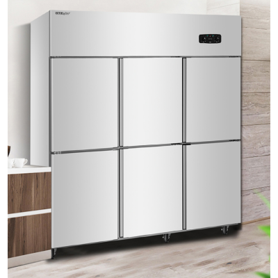 荣事达商用冷柜六门冷柜CFS-60N6纯铜管 冰箱商用冰箱立式六门冰柜双温 冷藏冷冻厨房冰箱餐饮后厨冷柜