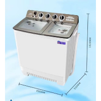 志高双缸洗衣机半自动洗衣机大容量 《可拆卸波轮 盐水平衡 防爆桶》130BQ