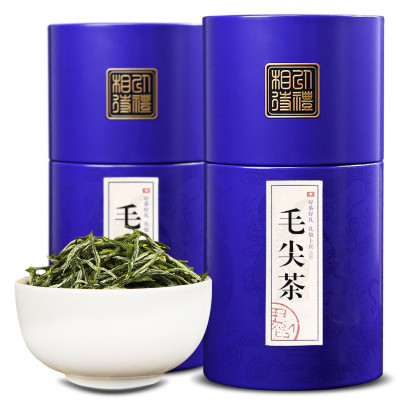 痴福 毛尖茶明前新茶嫩芽茶叶浓香型绿茶散装罐装500g