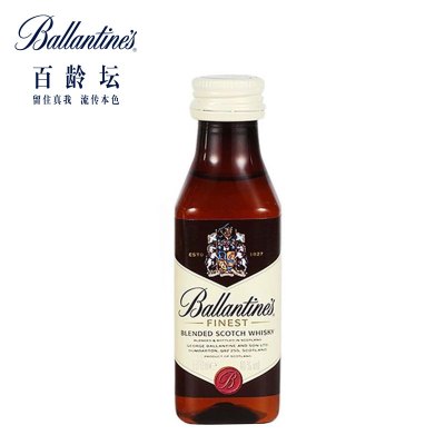 百龄坛(Ballantine's)洋酒 特醇苏格兰威士忌 50ml