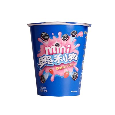 mini奥利奥(OREO) 饼干 零食 草莓味小饼干55g