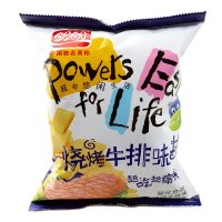 盼盼 麦香鸡味块105g/袋 烧烤牛排味 膨化食品 休闲小食美味下午茶