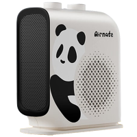 艾美特(AIRMATE)艾美特小型取暖器办公室家用桌面暖风机加热器电暖器国宝熊猫即热暖风机HP20-K48[白色]