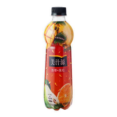 美汁源果汁热带果粒420ml