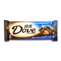 德芙(Dove) 榛仁巴旦木及葡萄干巧克力 43G/支装 休闲 零食