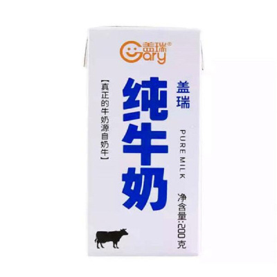 盖瑞纯牛奶康美砖200g