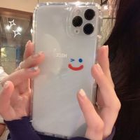 韩国ins可爱笑脸手机壳透明适用12/11promax苹果x全包iphone8硅胶