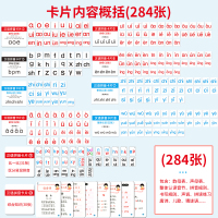 拼音卡片 幼小衔接小学生同步一年级拼音教具专用幼儿园学前儿童全套汉语字母卡声母韵母四声调认读拼音学习教材神器拼音拼读训练