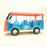 电动校车玩具公交车儿童宝宝巴士观光车大号女孩男孩小猪佩奇汽车 电动观光车(不带公仔)