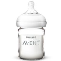 飞利浦玻璃奶瓶宽口径自然顺畅新生儿宝宝奶瓶[送6件套] 125ML奶瓶(无赠品)