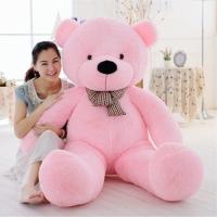 泰迪熊公仔狗熊玩偶熊猫熊布娃娃送女生毛绒玩具泰迪熊公仔布娃娃 粉色泰迪熊(可拆洗) 直角量80cm(拉直60cm)
