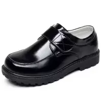 童鞋新款儿童皮鞋真皮男大童防滑皮鞋黑色英伦学生演出皮鞋 黑色 168 26