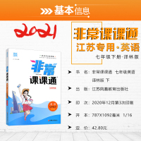 2021新非常课课通英语七年级下册7B译林版江苏专用 中学教辅7年级下苏教版同步课时讲解训练习册初一七下资料辅导书含答案
