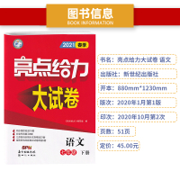 2021春亮点给力大试卷七年级下册语文部编人教版初一7下初中实验班教材同步全解学霸复习辅导书资料试卷书教辅练习册课时作业