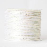中国结线材5/6/7号线加金线绳 编织金钢结红绳手链DIY材料金丝绳 白色 800#/6号线
