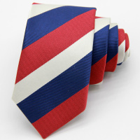 凯迪拉克男士领带 凯迪拉克女士丝巾 新款 高密材质 红色蓝色领带 （红色）高密男士自己系领带